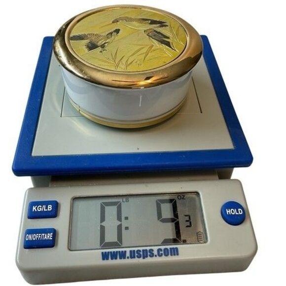 VTG Art of Chokin 24K Gold Trim Fish Bird on Branch Keepsake Trinket Box Japan 2 - Picture 13 of 13